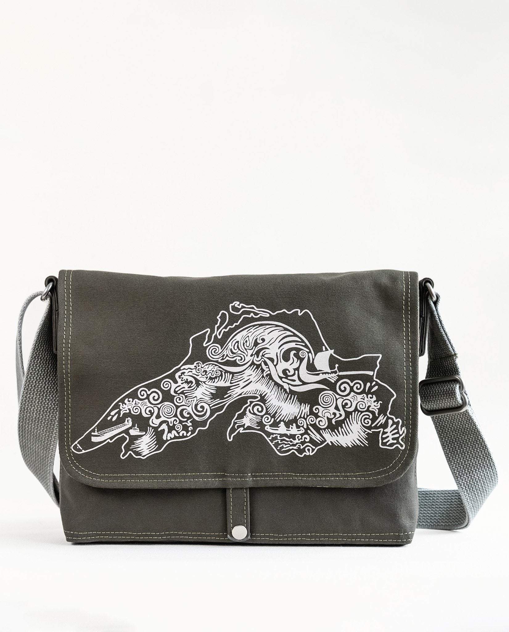 THE DUDE NEXT DOOR — rambo messenger bag by fishingforscale